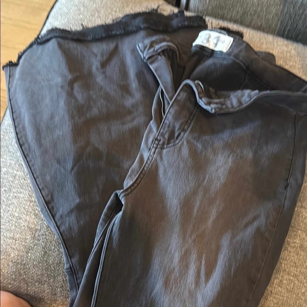 We The Free Black Flare Wide Leg Jeans